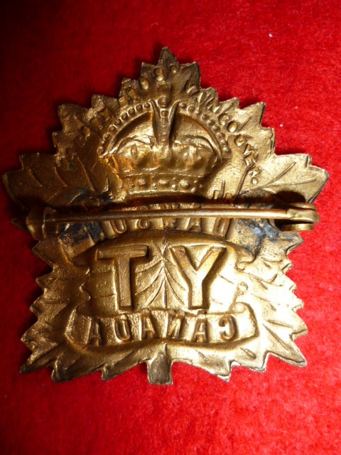 6-1, Yukon Infantry Company Officer's Cap Badge